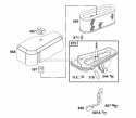 Air Cleaner Group Diagram and Parts List for 288707-0110-01  Briggs and Stratton Engine